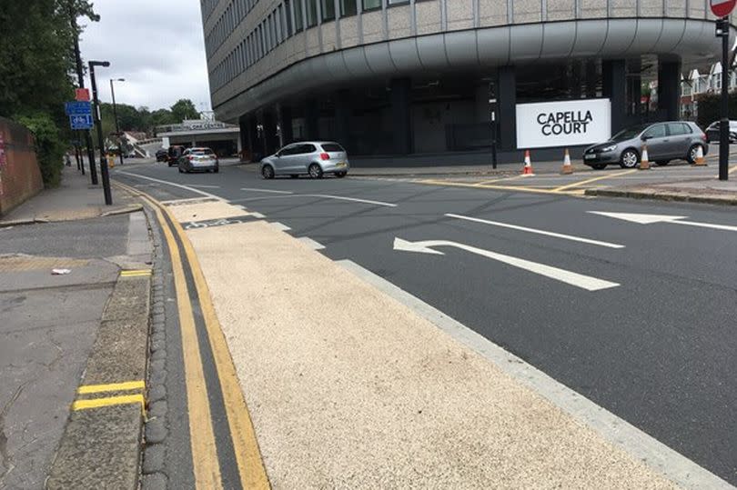 Brighton Road cycle lane