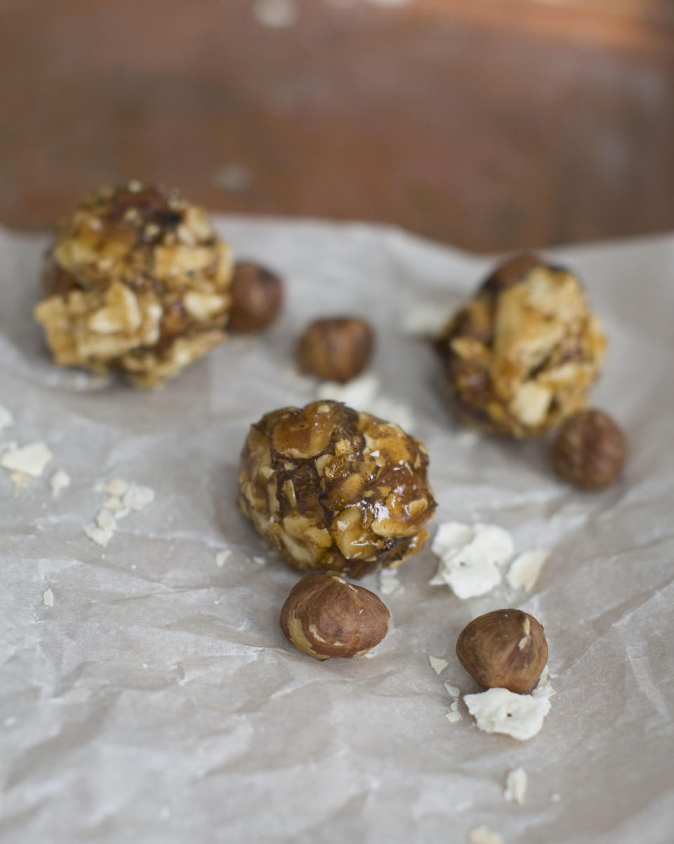 This Mar. 3, 2014 photo shows spiced hazelnut ingberlach in Concord, N.H. (AP Photo/Matthew Mead)