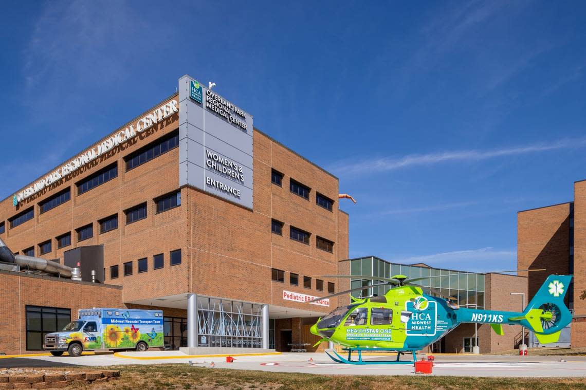 Kansas City hospitals such as Overland Park Regional Medical Center, shown here, and local pediatricians are seeing a spike in cases of the respiratory illness RSV. 