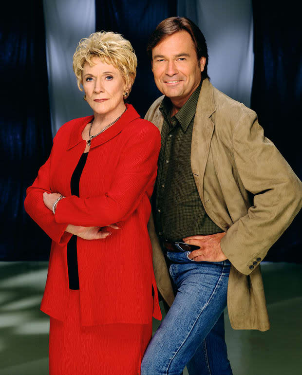 <p>Jeanne Cooper, Beau Kazer (2000)</p><p>Photo by Cliff Lipson/CBS via Getty Images</p>