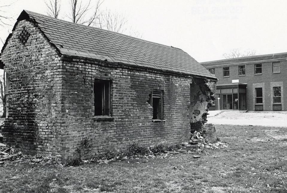 Servants quarters, mentioned in the $510 bill, stands on the grounds of the Virginia Theological Seminary in an undated picture.