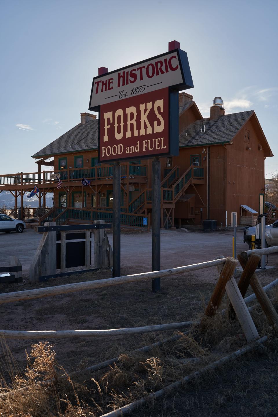 A sign at The Forks at 17685 U.S. Highway 287, No. 3, in Livermore in pictured.