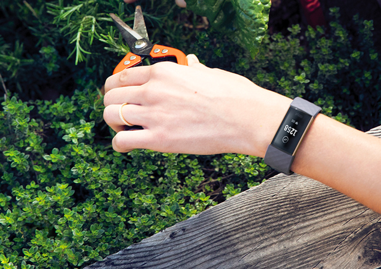 The FitBit Charge 3 Activity Tracker keeps track of all of your activity—not just workouts. (Photo: QVC)