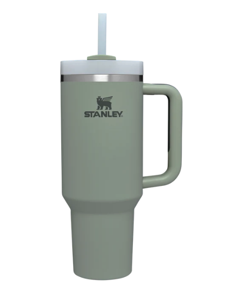 Stanley Adventure Quencher Travel Tumbler Straw 40 oz Soft Matte Shale In  Hand