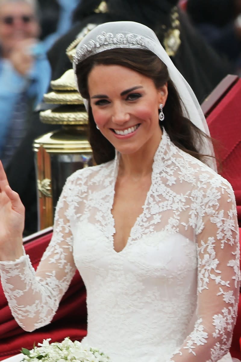 Kate actually did her own makeup for the momentous day