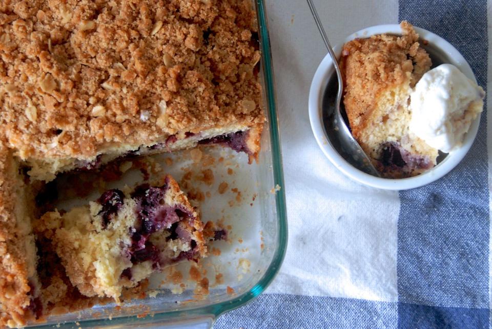 Blueberry Buckle Coffee Cake