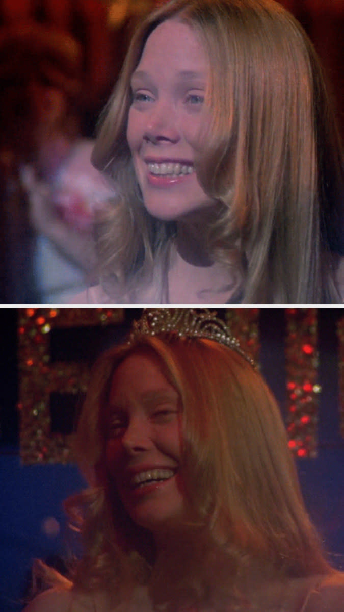 Sissy Spacek in "Carrie" becoming prom queen
