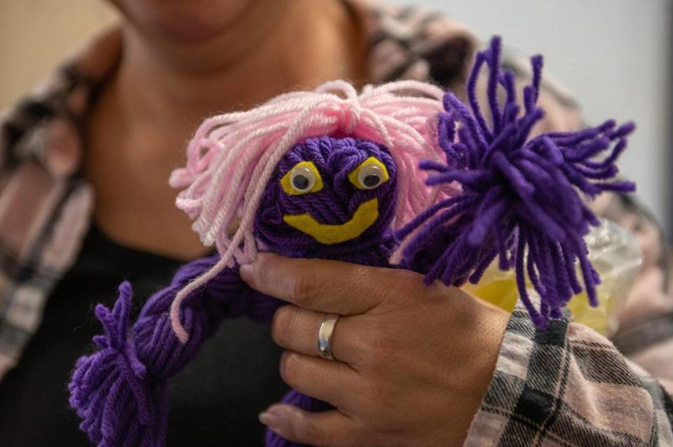 Darrell Missey has given out more than 50 yarn dolls to Children’s Division workers, family court judges, community partners and other members of the child welfare system.