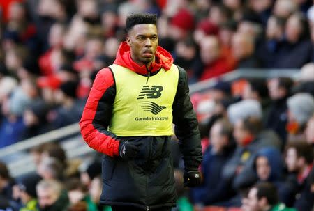 Football - Liverpool v Sunderland - Barclays Premier League - Anfield - 6/2/16 Liverpool's Daniel Sturridge warms up during the game Action Images via Reuters / Carl Recine Livepic