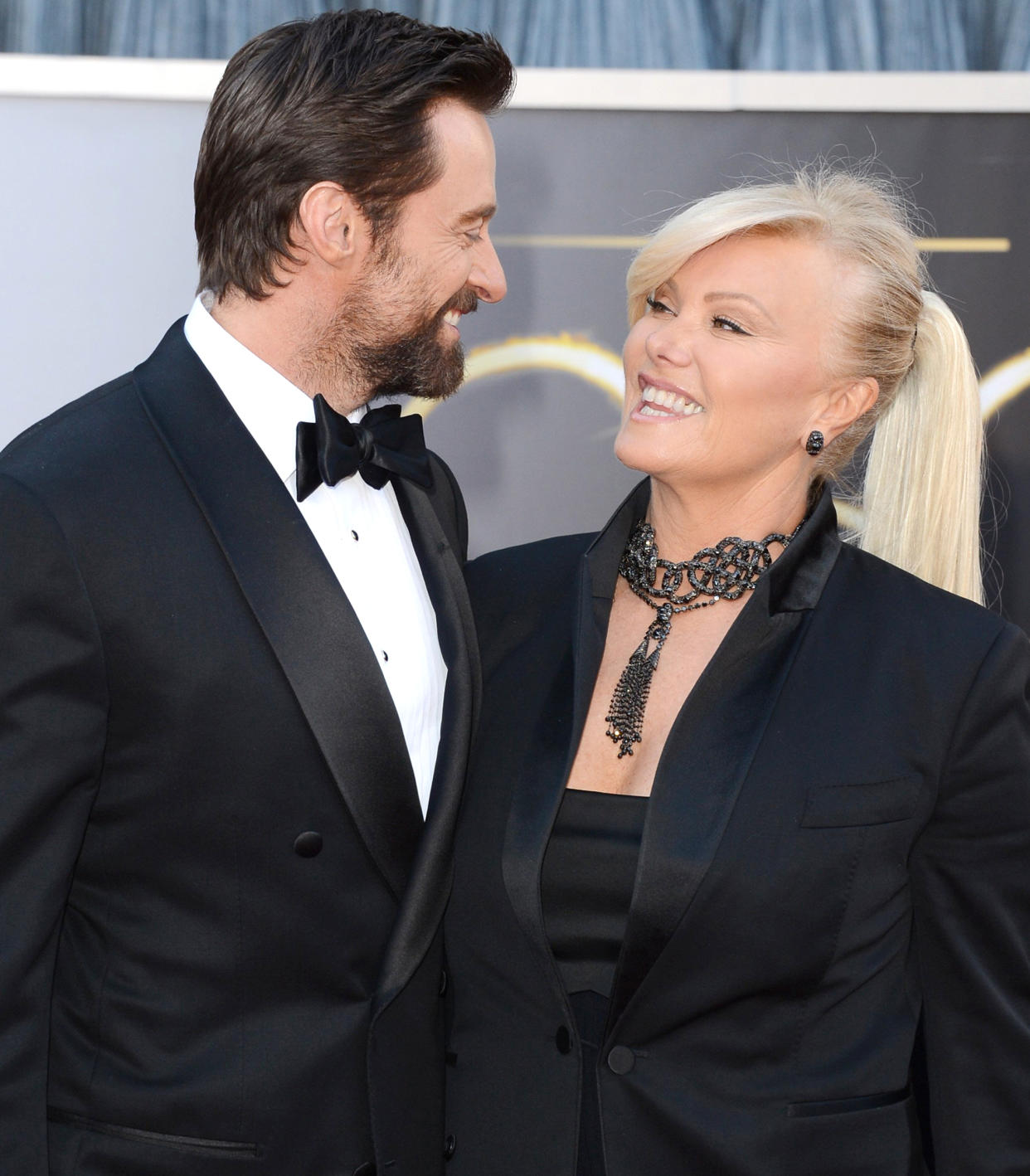 Hugh Jackman and wife Deborra-Lee Furness (Jason Merritt / Getty Images)