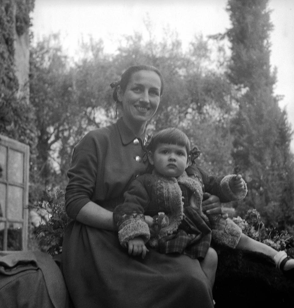 With her daughter Paloma in about 1952 - Roger Viollet via Getty Images