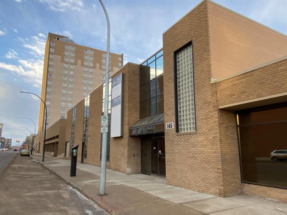 Council will discuss a potential outside gathering space at the Saskatoon Tribal Council's emergency wellness centre at its next meeting on Monday.  (Trevor Bothorel/CBC - image credit)