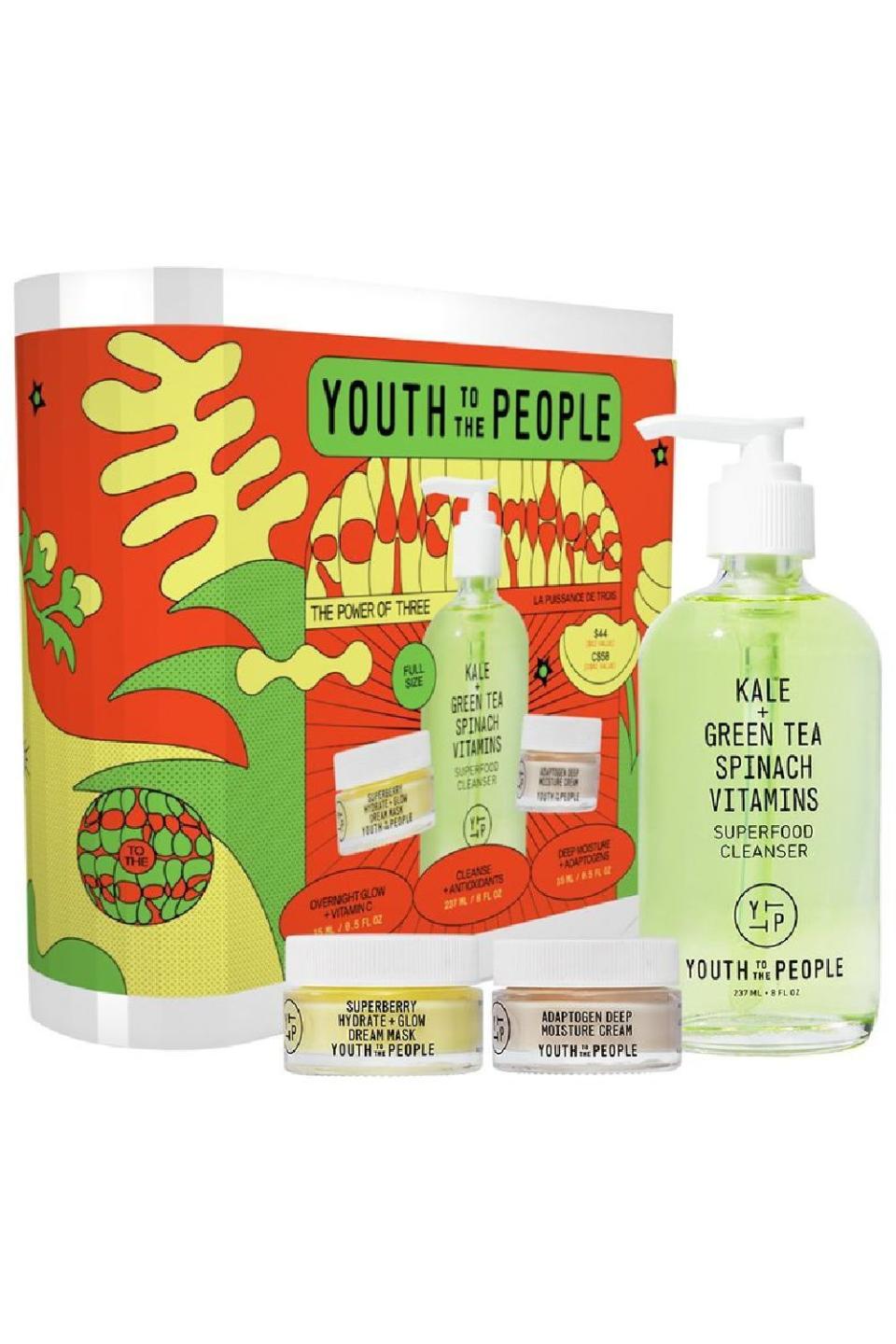 9) Youth To The People The Power of Three Holiday Kit