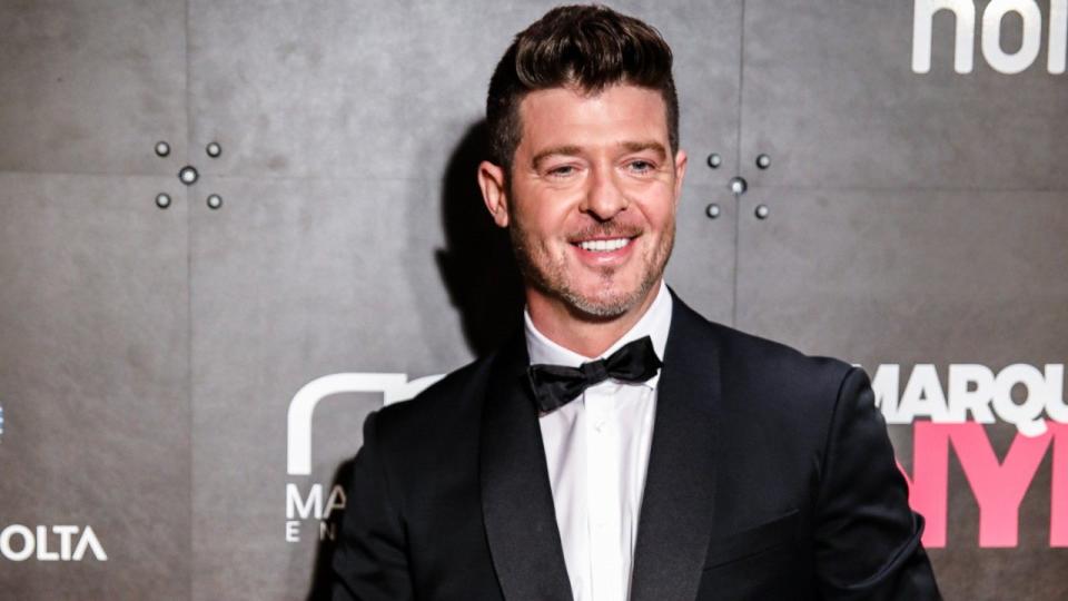 Robin Thicke celebrated his 42nd birthday with his closest friends and family.