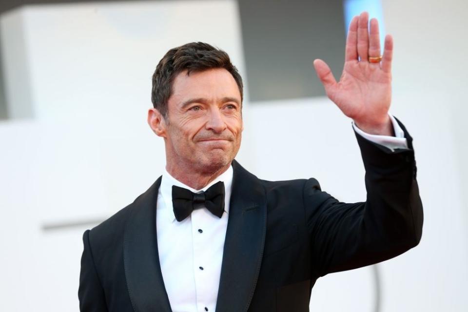 Hugh Jackman waving