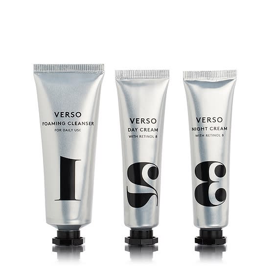 Part of Verso Skincare’s Travel Series, these luxe silver tubes will look pretty in your hotel bathroom. The Verso products are packed with retinol 8 complex, which is eight times more effective than standard retinol. Fresher looking skin with less wrinkles? Yes, please. Verso Skincare Day Cream and Night Cream ($55)