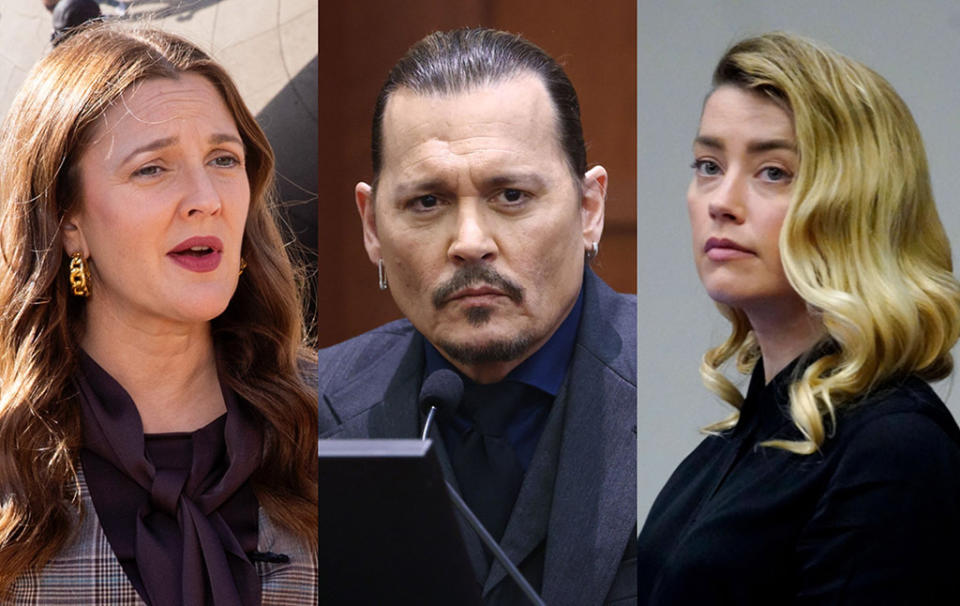 Drew Barrymore is apologizing for offending with her Johnny Depp-Amber Heard trial observations. (Photo: Getty Images)