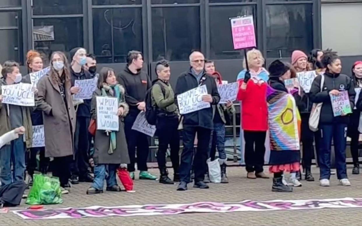 UCL trans activists feminist conference gender women’s rights