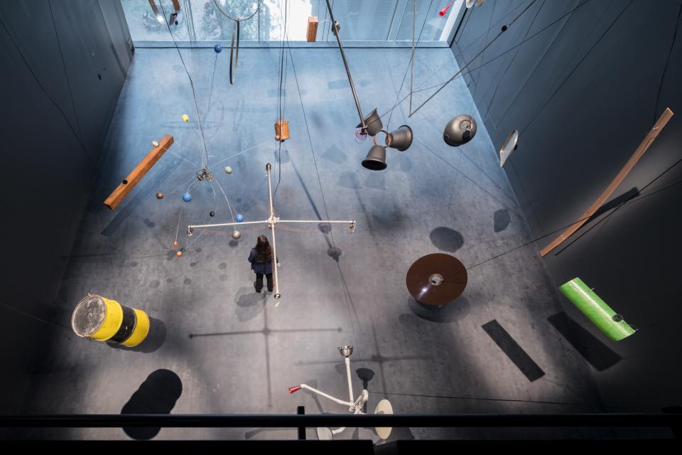 An exhibition inside of the new expansion to MoMA.