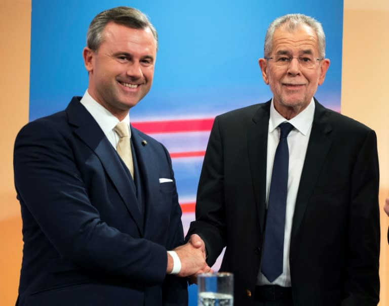 It took 350 days for Norbert Hofer (left) and Alexander Van der Bellen to contest the Austrian presidential election