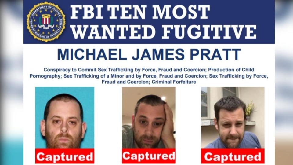 FBI十大通緝犯、40歲紐西蘭男子普拉特（Michael James Pratt）近日在西班牙被捕。（圖／翻攝自 FBI）