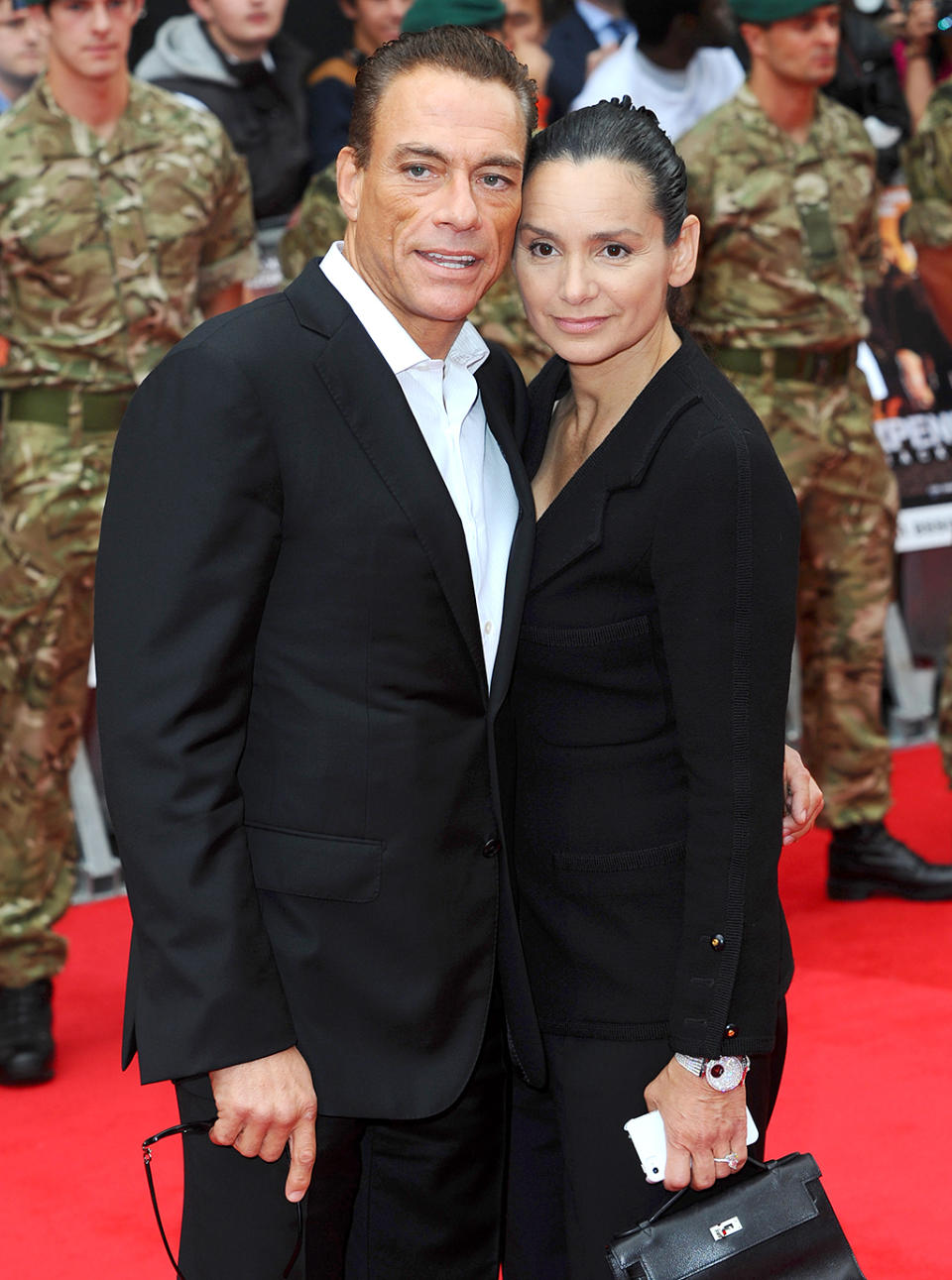 Jean-Claude Van Damme and Gladys Portugues