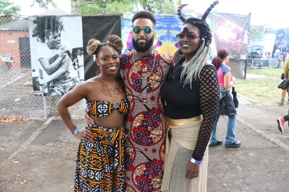 Attendees at the Afropunk Brooklyn Fest were as eclectic as the performers. (Photo by Matthew Allen)