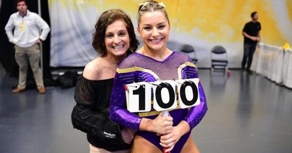 Mary Lou Retton Cheers on Daughter at Gymnastics Championships