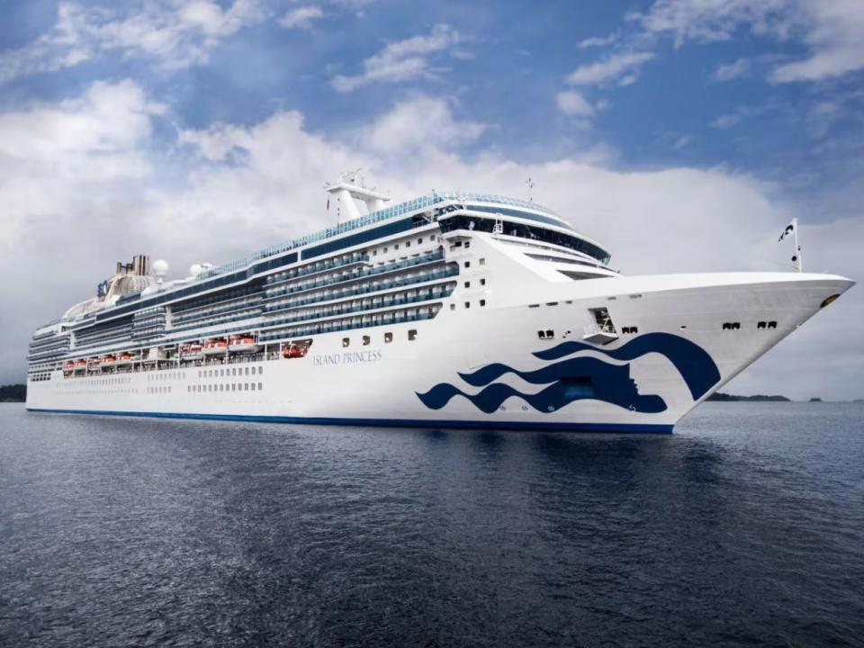 Princess Cruises' Island Princess on water