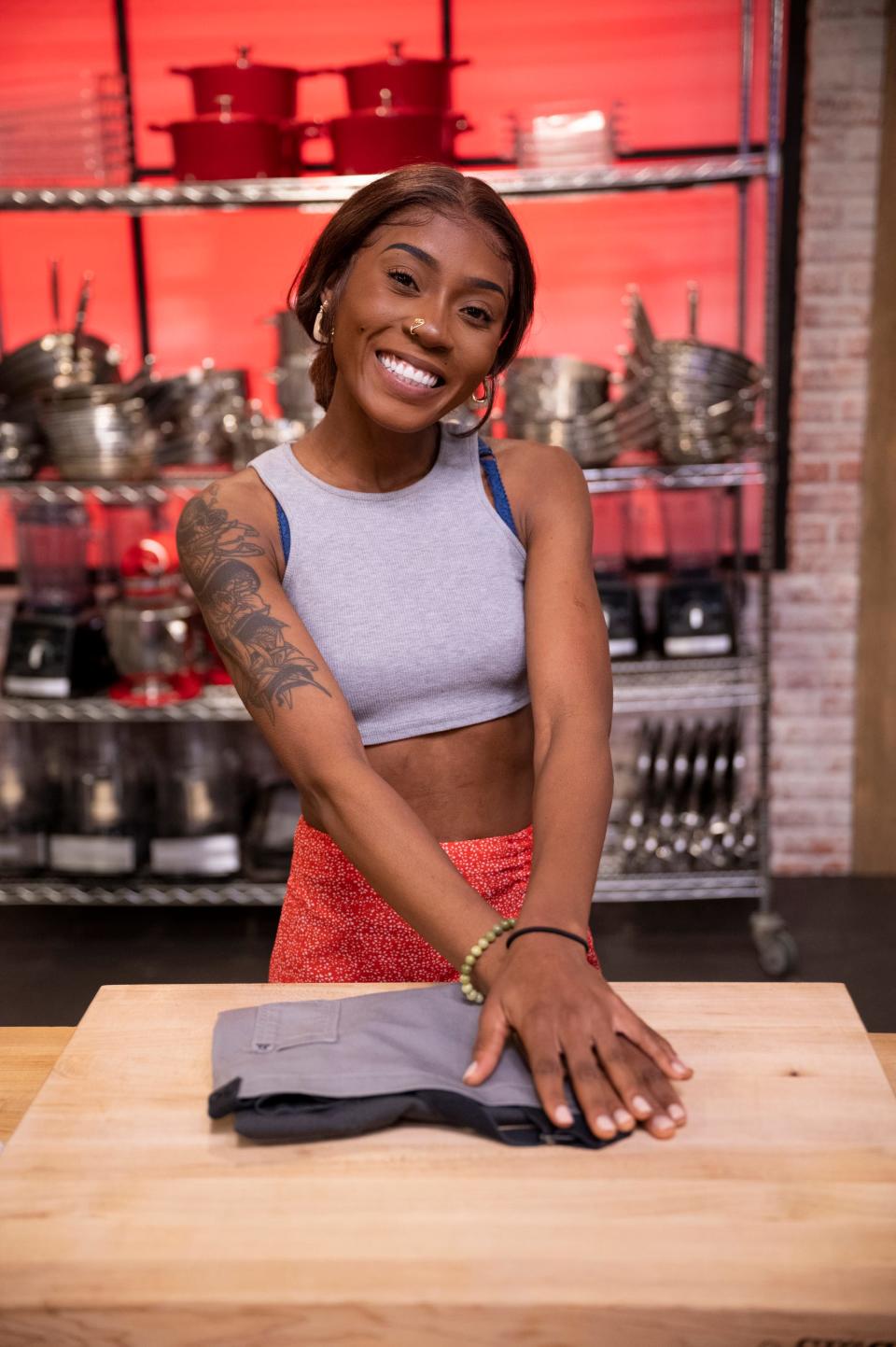 Contestant Lou Tocquie, as seen on Worst Cooks In America, Season 26.