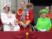 George ocupó el balcón del Palacio Buckingham por la celebración del cumpleaños de su abuela, la Reina Isabel en junio.