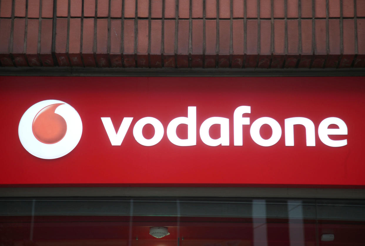 A Vodafone phone store on Oxford Street, central London. 