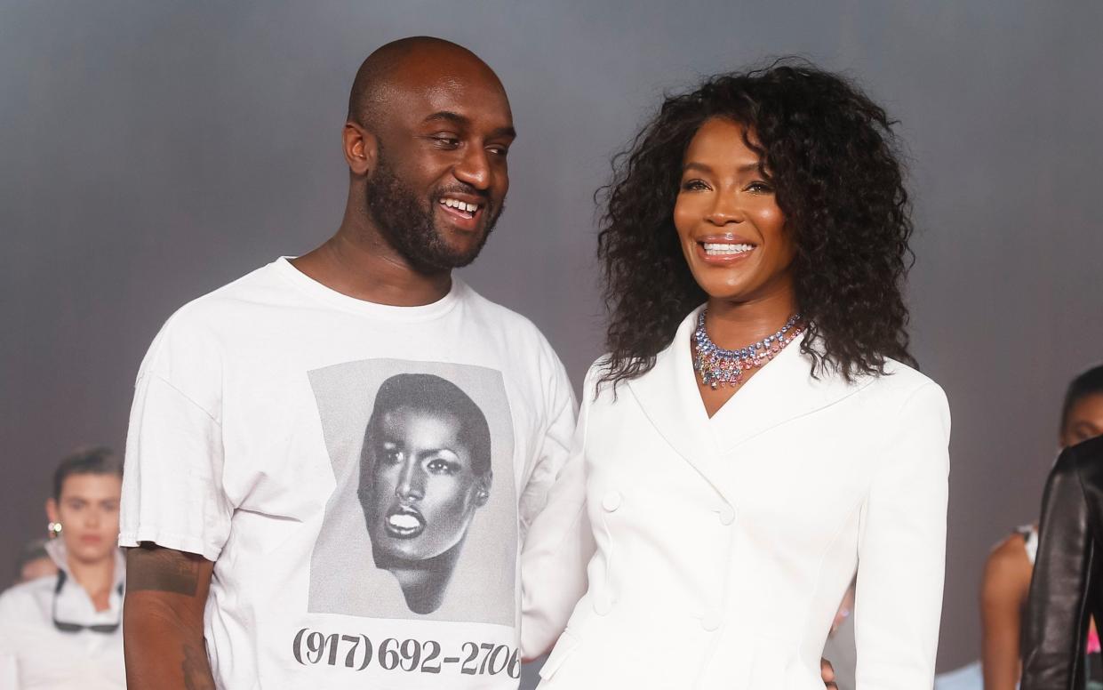 Virgil Abloh and Naomi Campbell - Richard Bord/Getty Images