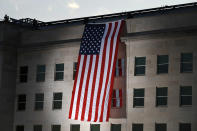 <p>A U.S. flag is unfurled at the Pentagon on the 16th anniversary of the Sept. 11 attacks Monday, Sept. 11, 2017. (Photo: Jacquelyn Martin/AP) </p>