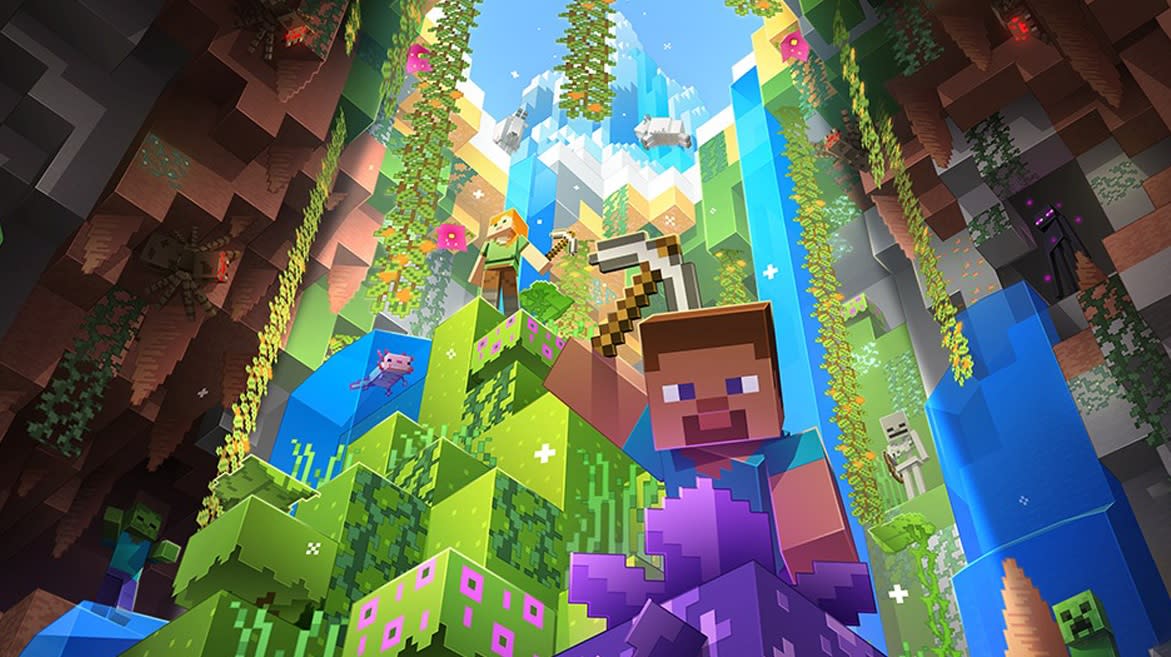  Minecraft 1.18 key art 