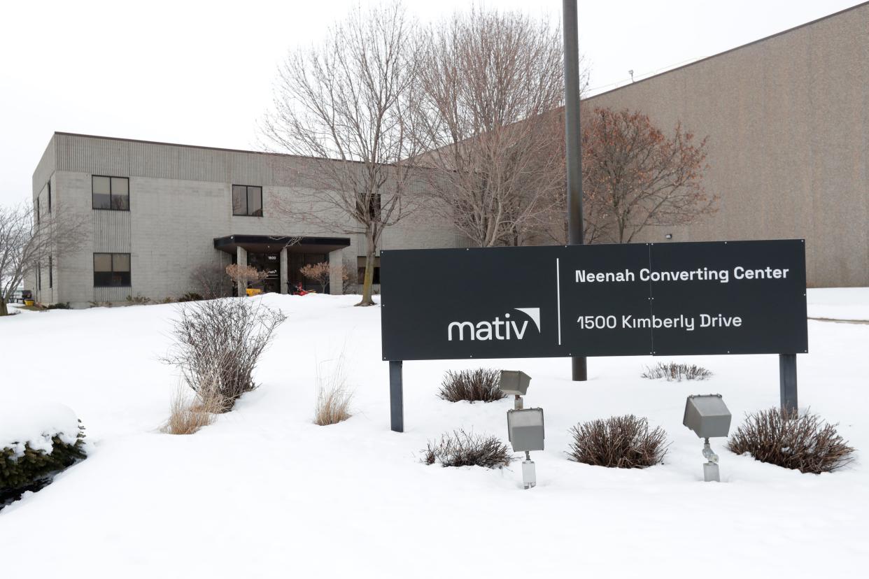 Mativ's Neenah Converting Center located in Neenah, Wis. An employee died May 14, 2023, at Mativ's mill in Whiting.