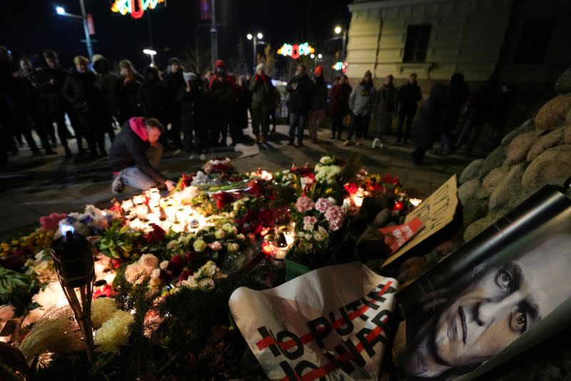 Acto conmemorativo en memoria de Alexei Navalny en Vilna