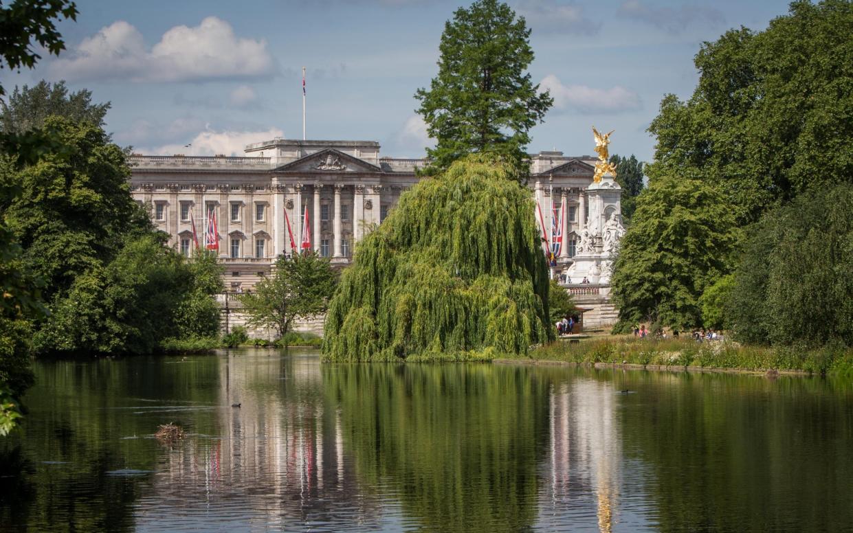 Buckingham Palace, seen from St James's Park, where the new memorial to the late Queen will be constructed