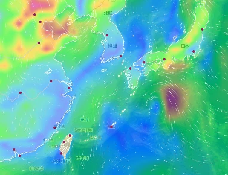 位於日本南方的熱帶性低氣壓已發展為輕度颱風「塔拉斯」。（圖／中央氣象局）