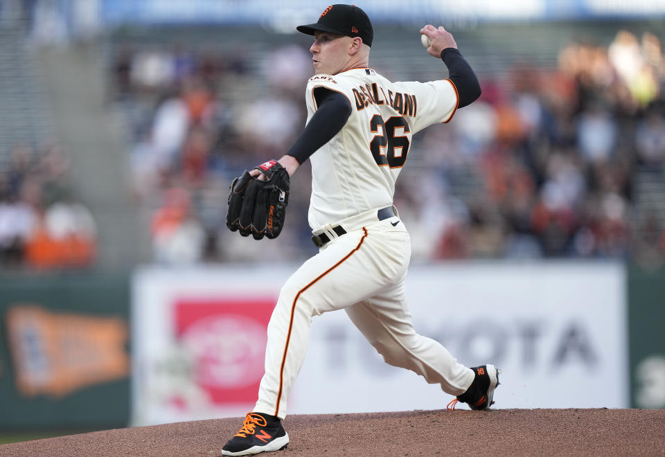 舊金山巨人先發Anthony DeSclafani。（Photo by Thearon W. Henderson/Getty Images）