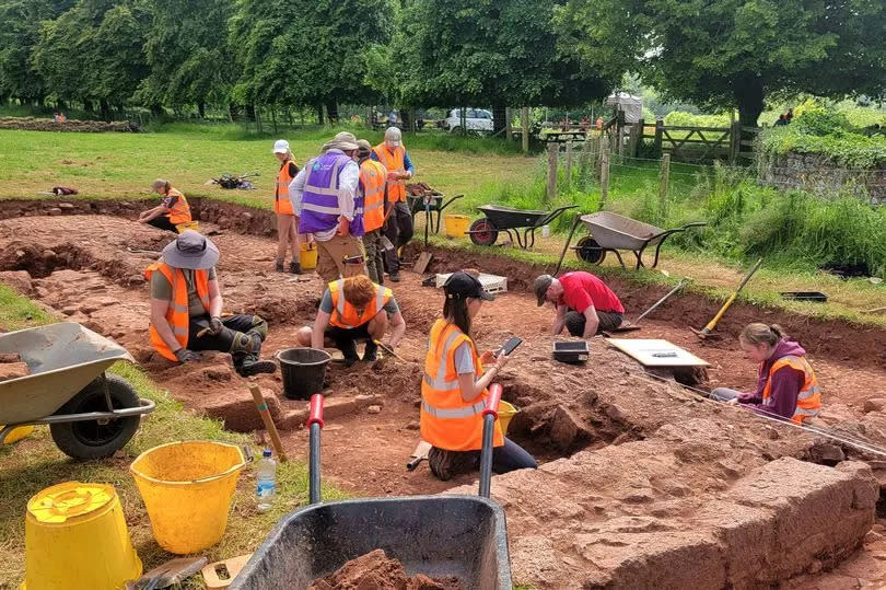 The remains of a long-lost Elizabethan manor known as Columbjohn have been unearthed at the Killerton estate near Exeter -Credit:University of Exeter