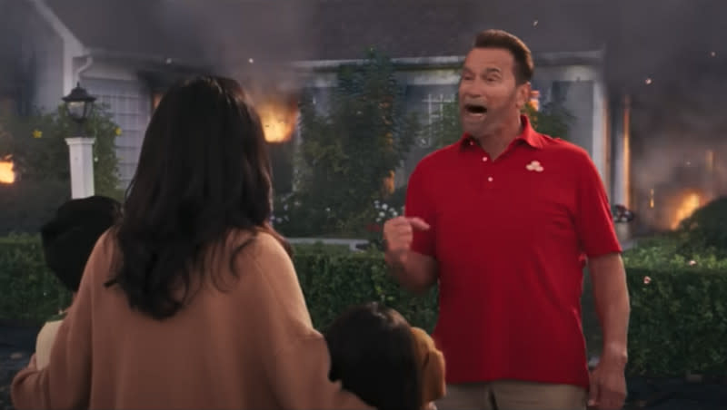 A State Farm ad featuring Arnold Schwarzenegger was at the top of the list for favorite Super Bowl ads in 2024.