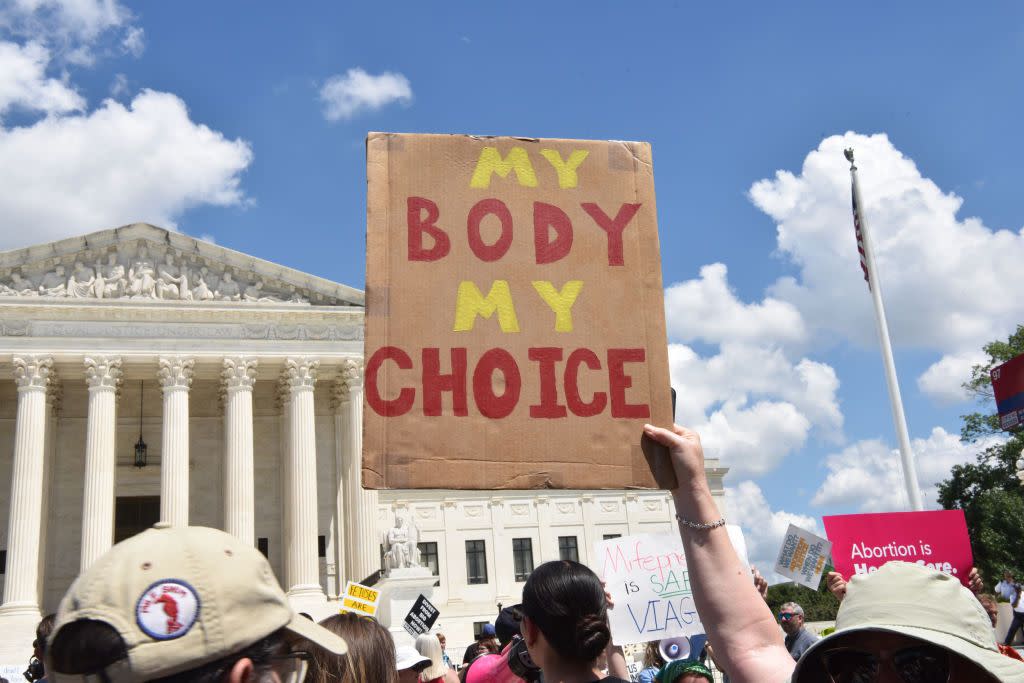 abortion rights activists march to the supreme court in washington