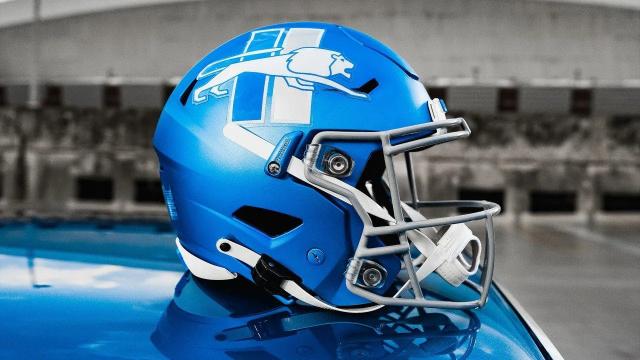 Detroit Lions unveil alternate helmet