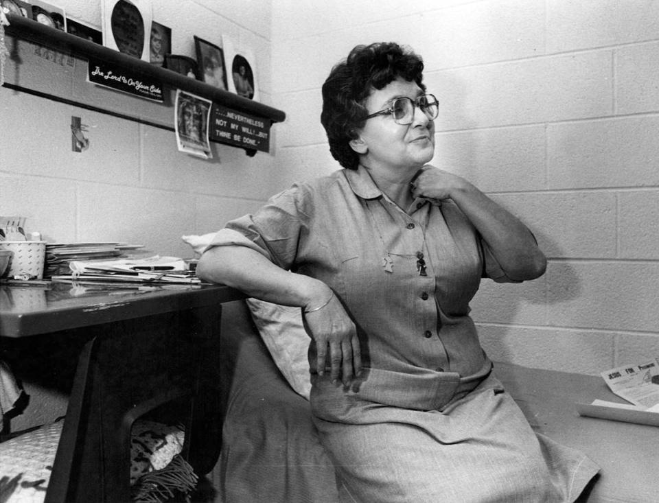 Feb. 27, 1984--Velma Barfield in her cell at the N.C. Correctional Center for Women in Raleigh, Feb. 27, 1984.