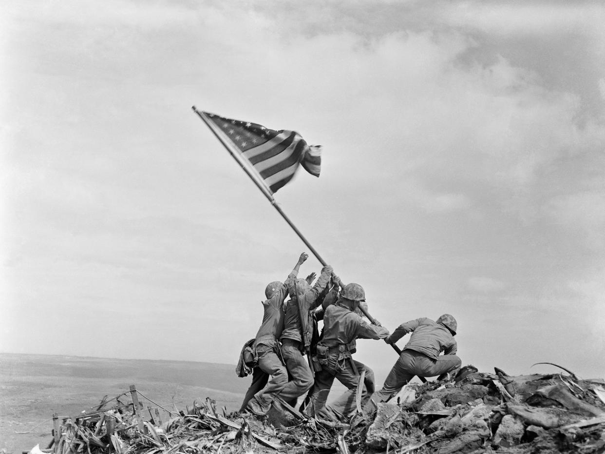 Raising the Flag on Iwo Jima by Joe Rosenthal.
