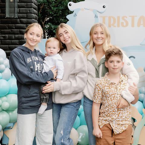 <p>Lisette Gatliff</p> Tristan with sister Taylor and brother Brayden