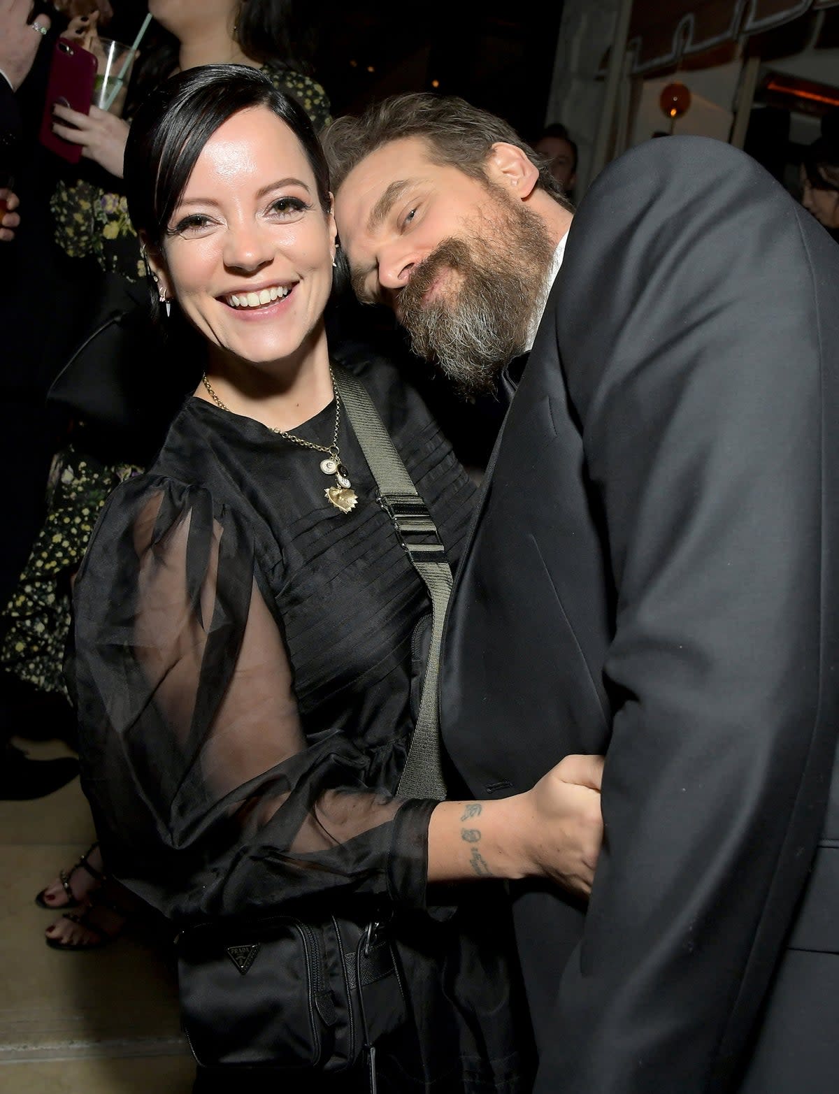 Lily Allen and David Harbour (Getty Images for Netflix)