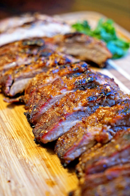 <p>Kevin is Cooking</p><p>These spicy ribs are the perfect main event for this year's graduation party; be ready to handle ravenous party goers that keep coming back for more!</p><p><strong>Get the recipe: <a href="http://www.keviniscooking.com/pineapple-five-spiced-pork-ribs/" rel="nofollow noopener" target="_blank" data-ylk="slk:Pineapple Five Spiced Pork Ribs;elm:context_link;itc:0;sec:content-canvas" class="link ">Pineapple Five Spiced Pork Ribs</a></strong></p>