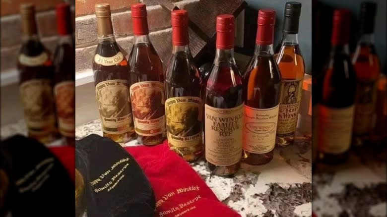 Bottles of Pappy for resale